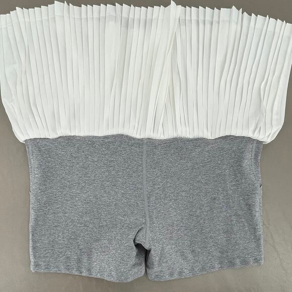 Lululemon Pleat to Street II White Gray Running Tennis Skirt Twirly Cute Size 10 - Picture 7 of 13